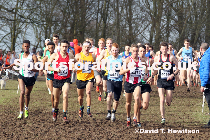 Senior men, 2020 British Athletics Inter Counties Cross Country Champs., Prestwold Hall, Loughborough. Photo: David T. Hewitson/Sports for All Pics